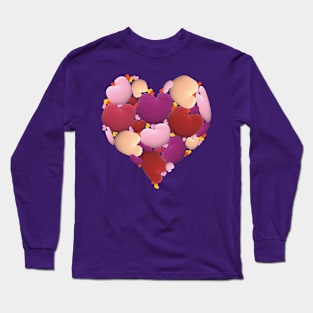 Happy Valentine Day - Marshmallow Love Long Sleeve T-Shirt